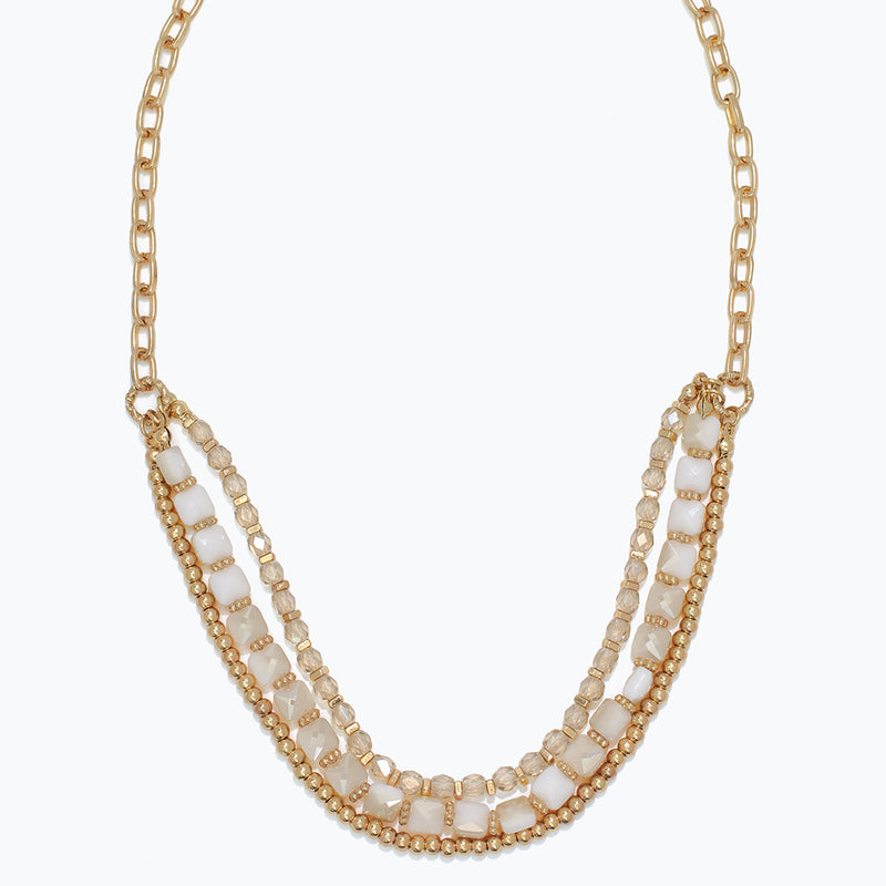 Necklace-Semi Precious Neutrals