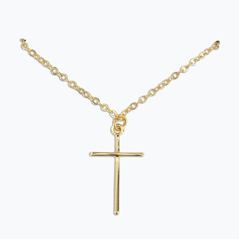 Necklace-Classic Gold Cross