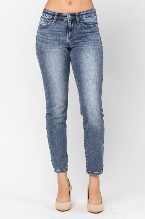 Judy Blue Mid Rise Classic Slim Fit - Sizes 0-22W