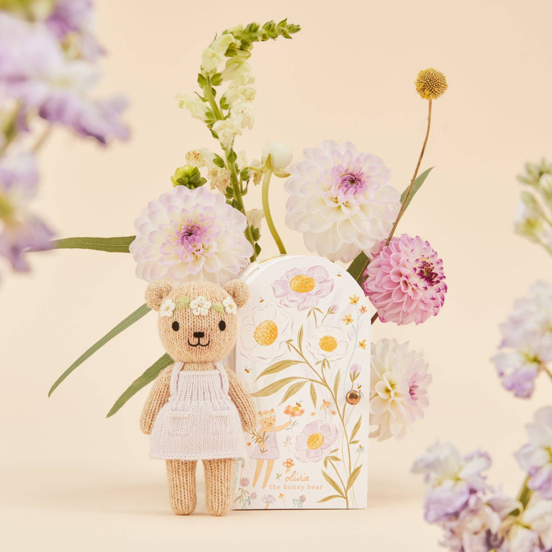 Cuddle+Kind Tiny Olivia the honey bear, gives 10 meals
