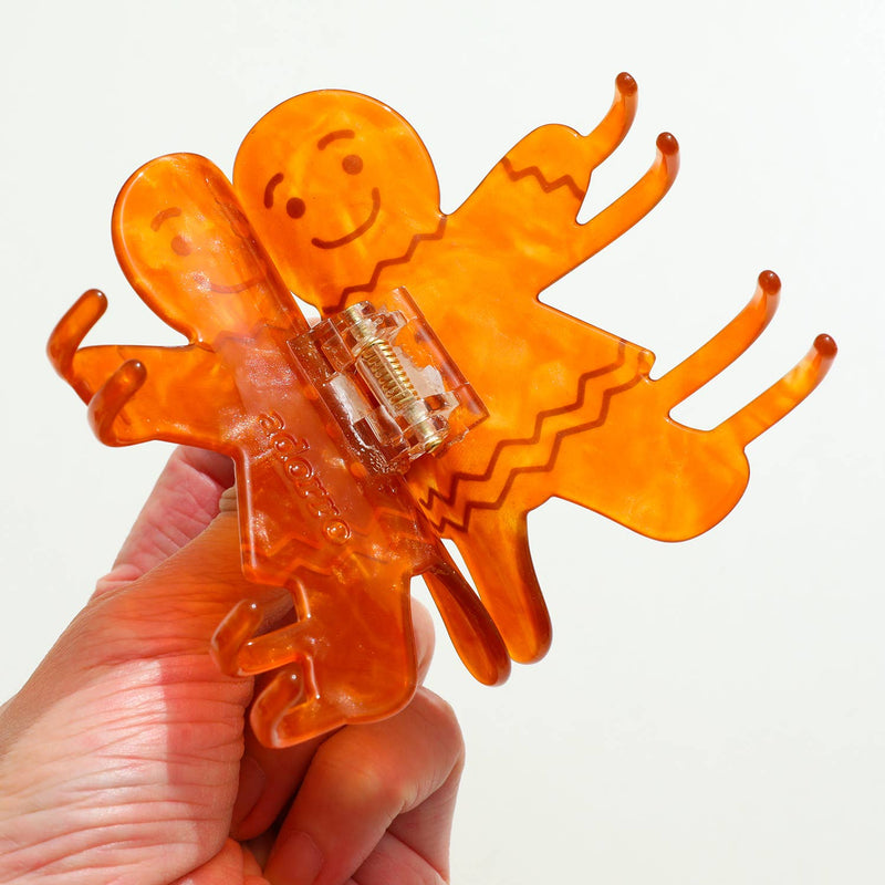 Gingerbread Man and Lady | Holiday Claw Clip