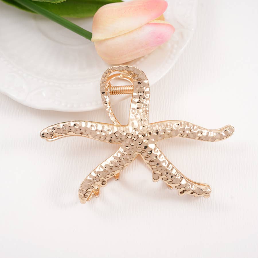 Metal Starfish Hiar Claw Clip