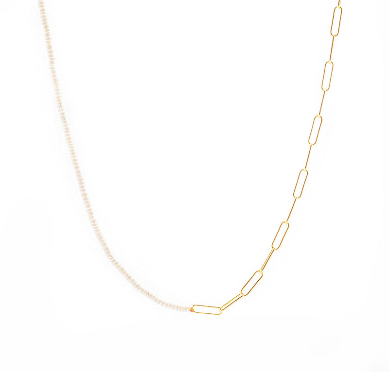 Salty Cali Paloma Necklace ~ Salty Babes White