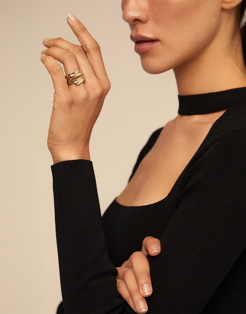 UNOde50 Multiband ring - Gold