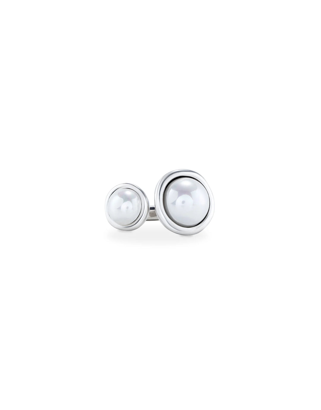 UNOde50 Ring with pearls Silver