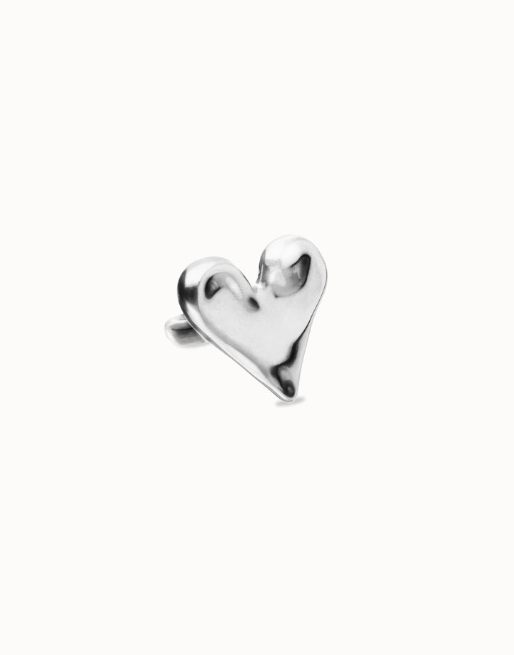 UNOde50 Maxi ring with heart shape - Silver