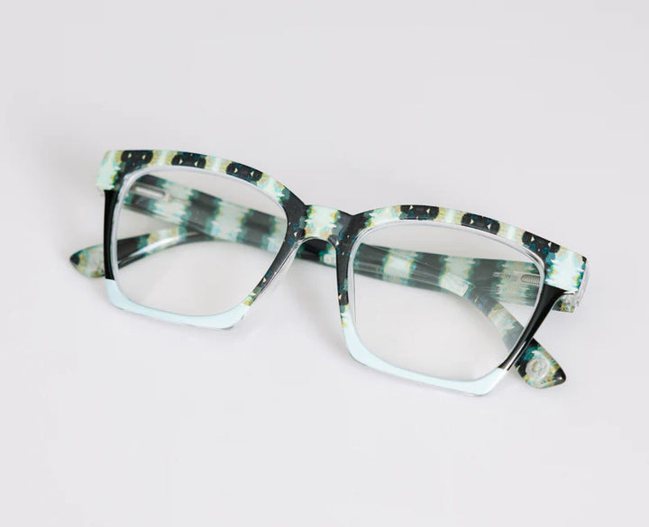 Peepers Readers Laura Park Design Birdie Orchid Blossom Navy Colorblock