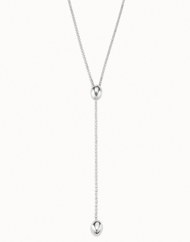 UNOde50 Long adjustable chain necklace - Sterling Silver