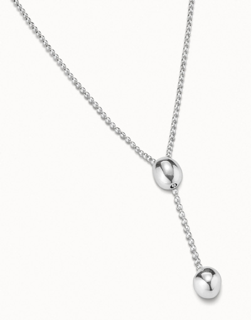 UNOde50 Long adjustable chain necklace - Sterling Silver