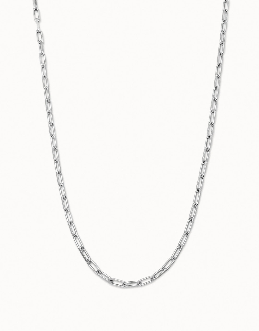 UNODe50 Long link chain necklace Silver