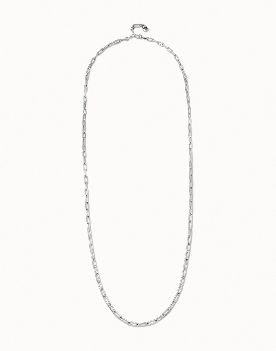 UNODe50 Long link chain necklace Silver