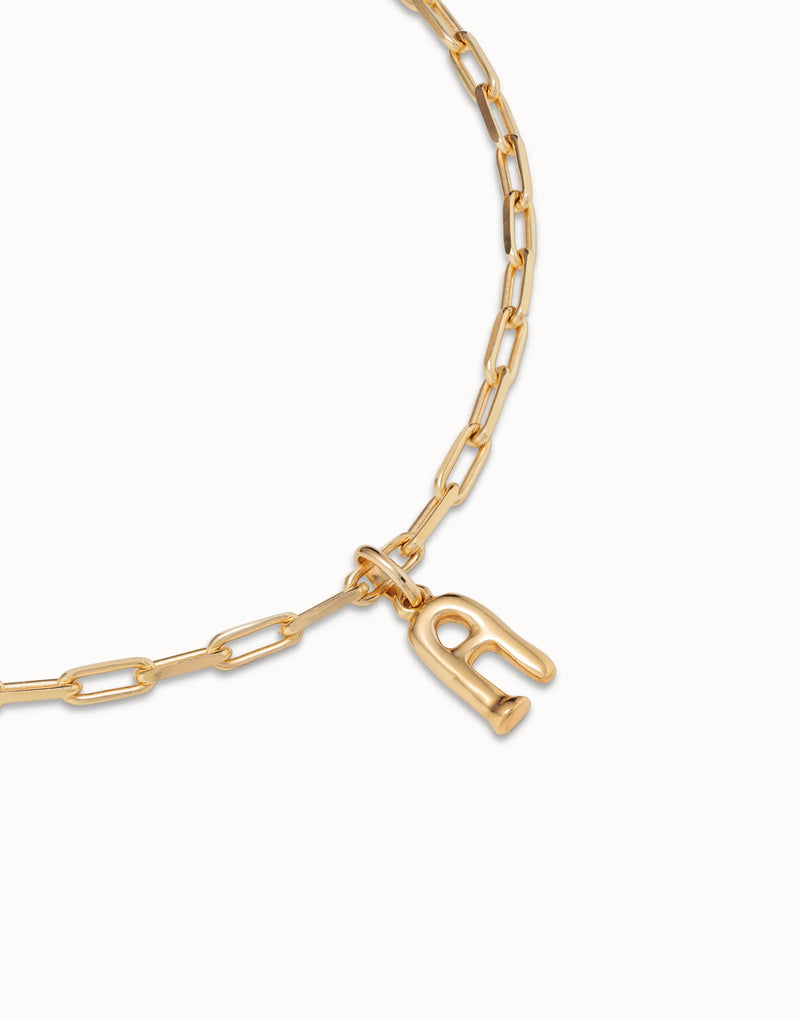 UNOde50 Short link chain charm necklace - Gold