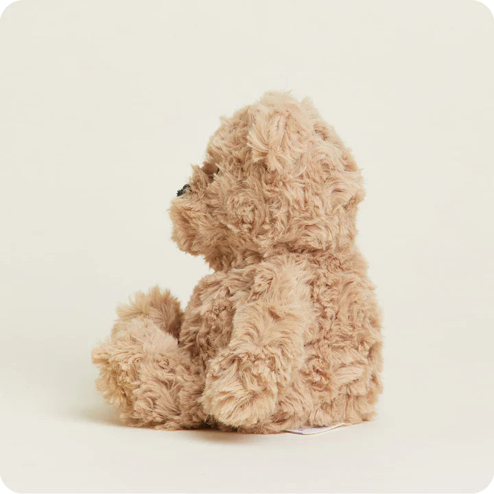 Warmies Brown Curly Bear Junior