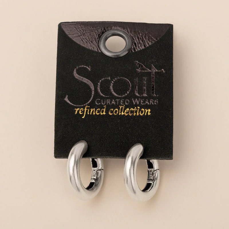 Scout - Refined Earring Collection - Stellar Hoop/Sterling Silver
