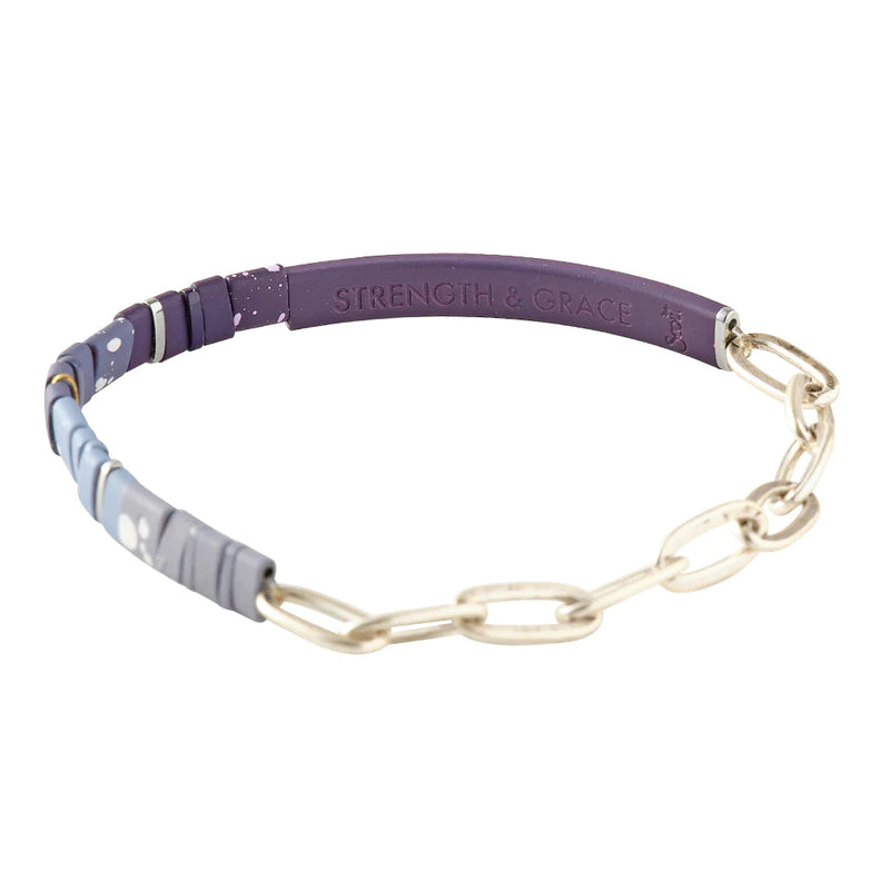 Scout - Good Karma Ombre w/Chain Bracelet - Strength & Grace Midnight/Silver