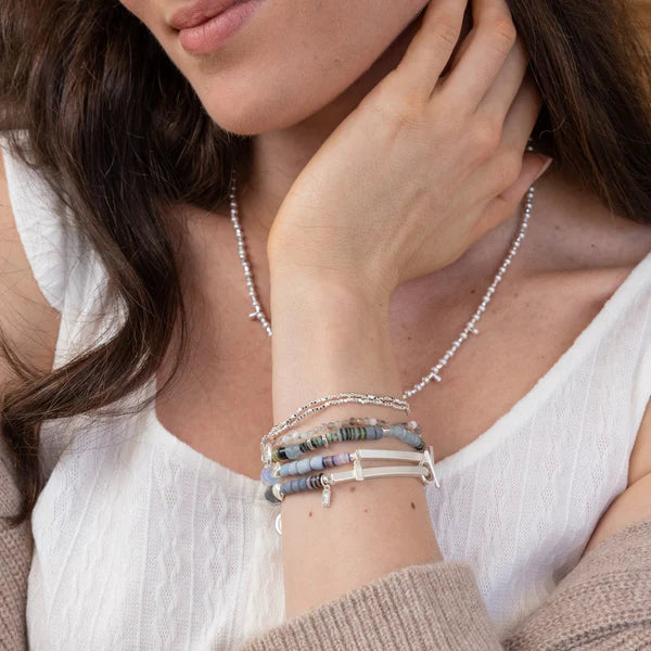 Scout Hidden Message Bracelet - Strong/Opalite/Silve