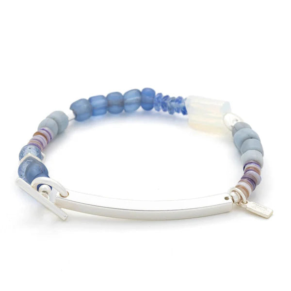Scout Hidden Message Bracelet - Strong/Opalite/Silve