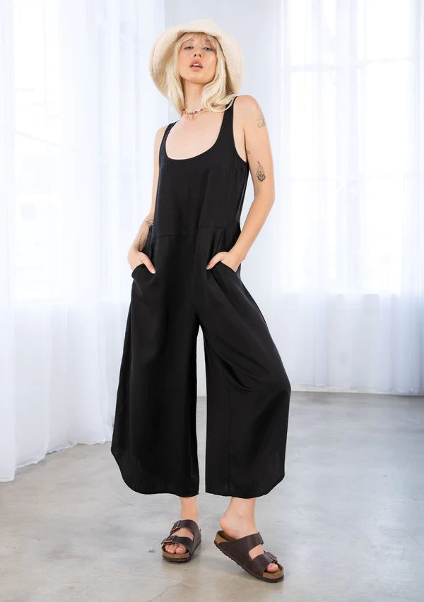 Into the Night Jumpsuit - Black