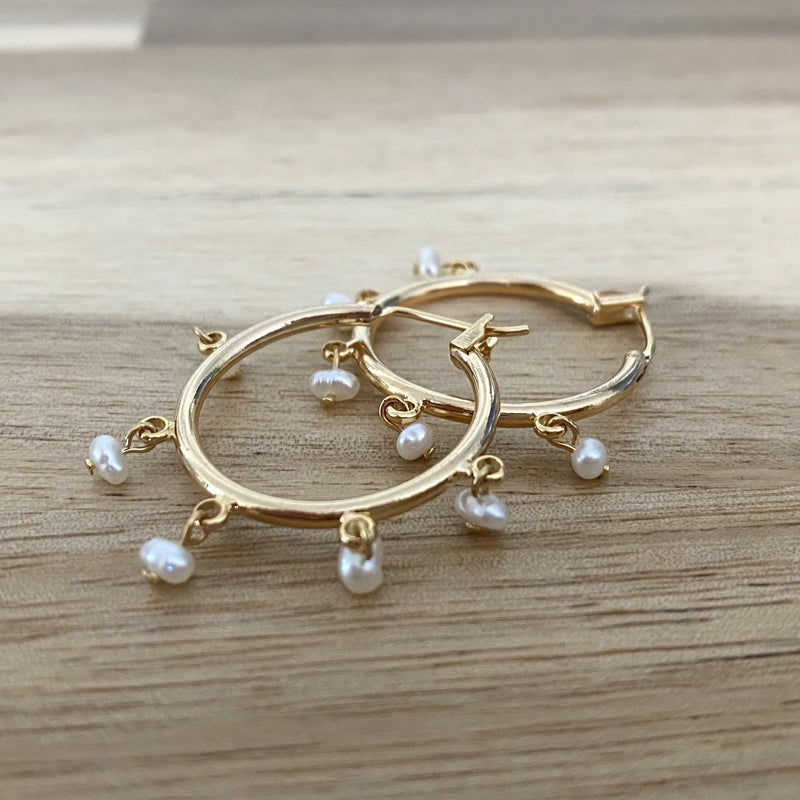 Salty Cali - Malibu Mini Hoops ~ Salty Shells