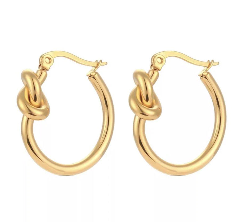 Salty Cali - Knot Hoops ~ Salty Babes - Gold