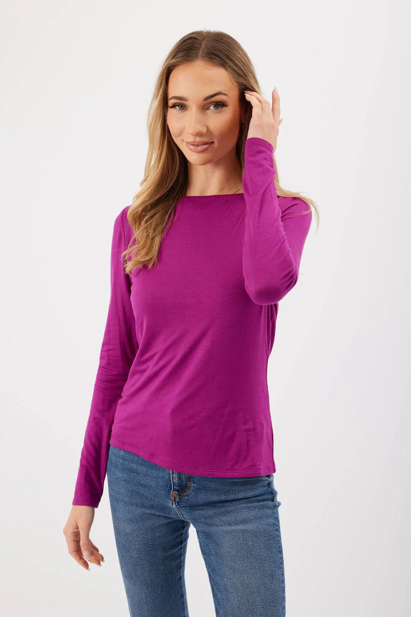 FINAL SALE Kylie Paige - Made in the USA - Nadia Top - Magenta
