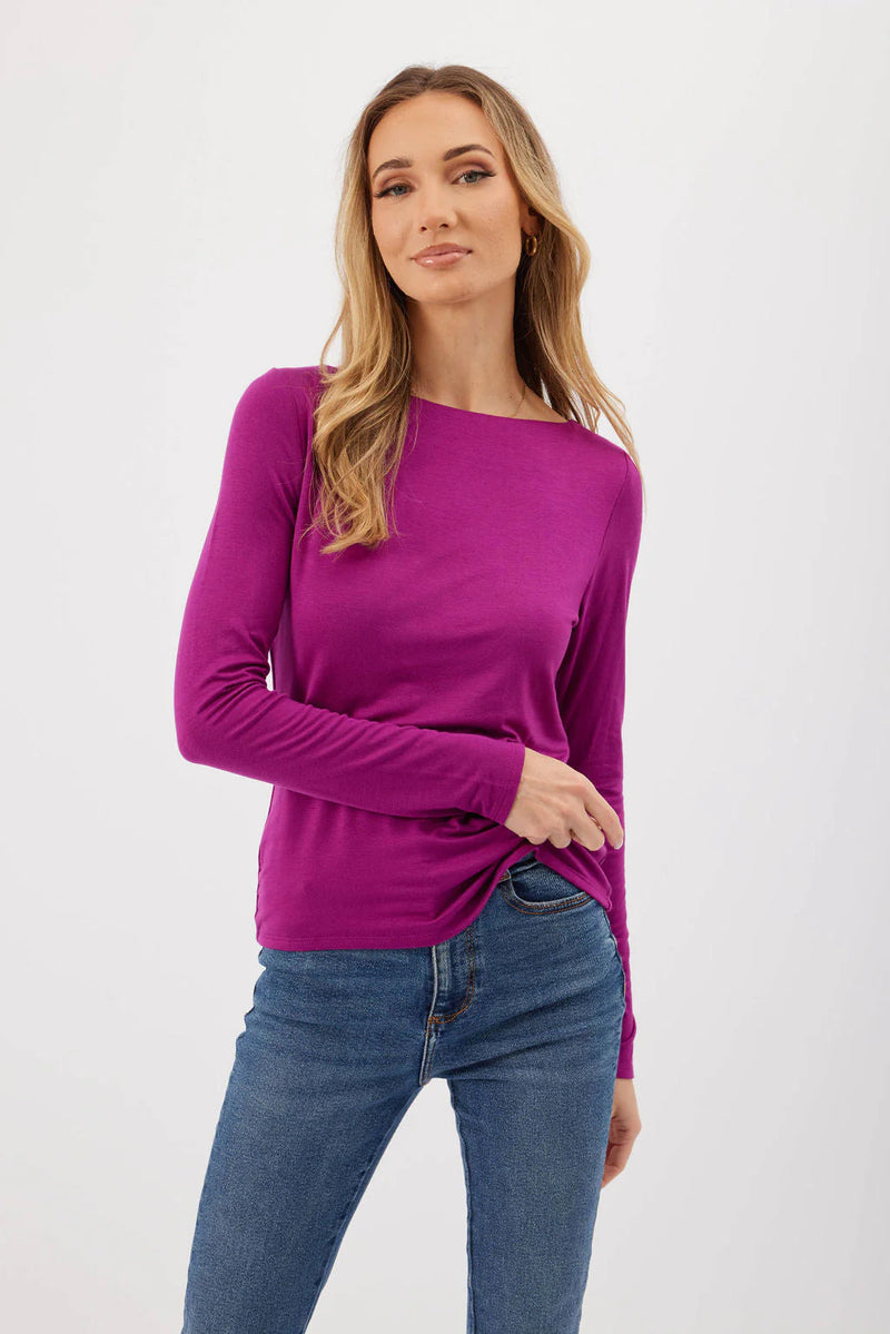 FINAL SALE Kylie Paige - Made in the USA - Nadia Top - Magenta