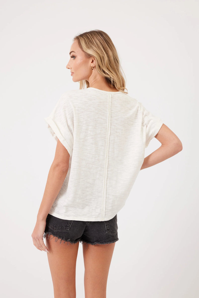FINAL SALE Kylie Paige - Made in the USA - Madison Top - White