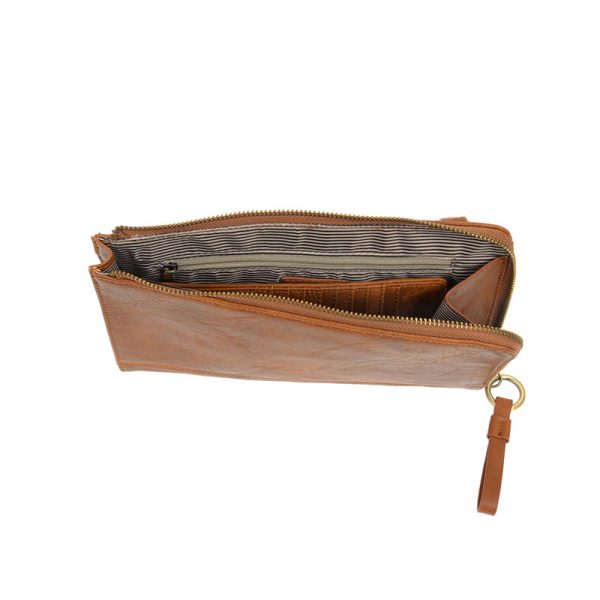 Joy Susan Karina Convertible Wristlet & Wallet - Caramel