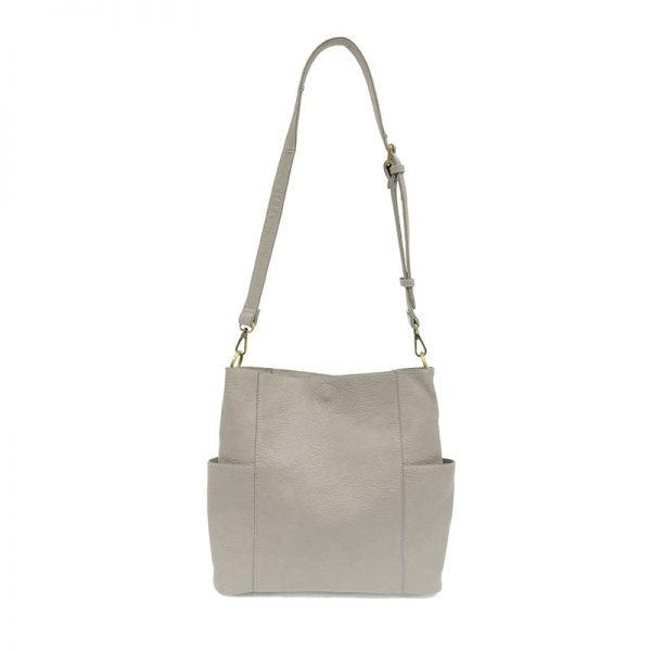 Joy Susan Kayleigh Side Pocket Bucket Bag - Classic Grey