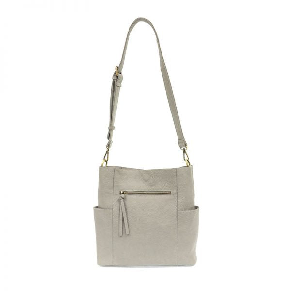 Joy Susan Kayleigh Side Pocket Bucket Bag - Classic Grey
