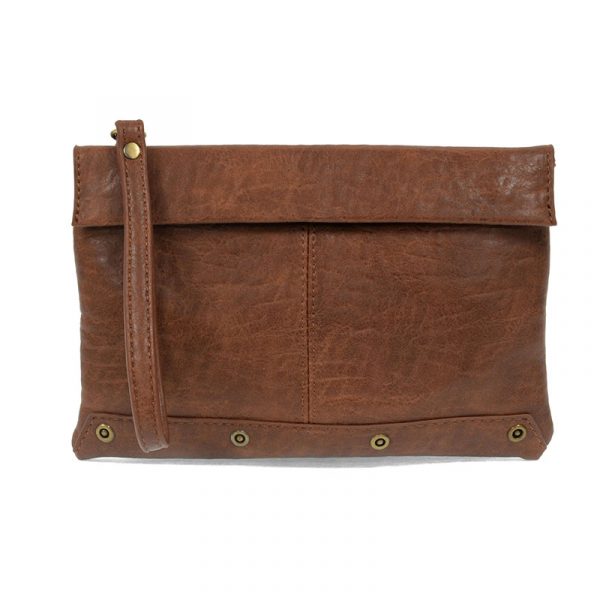 Joy Susan Kiara Foldover Convertible Crossbody -  Saddle