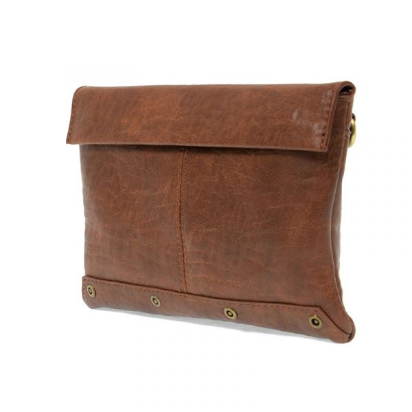 Joy Susan Kiara Foldover Convertible Crossbody -  Saddle