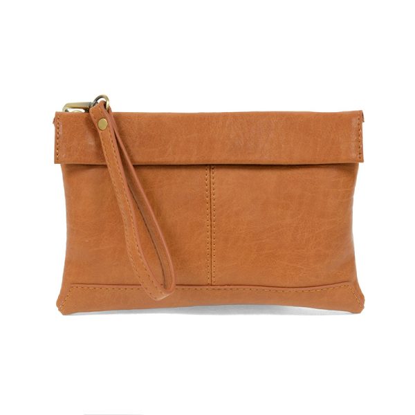 Joy Susan Kiara Foldover Convertible Crossbody -  Cognac