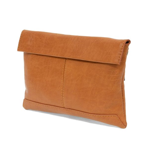 Joy Susan Kiara Foldover Convertible Crossbody -  Cognac