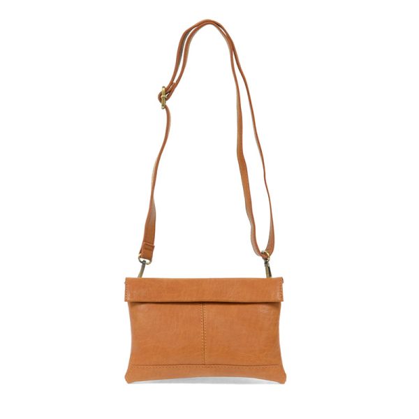Joy Susan Kiara Foldover Convertible Crossbody -  Cognac