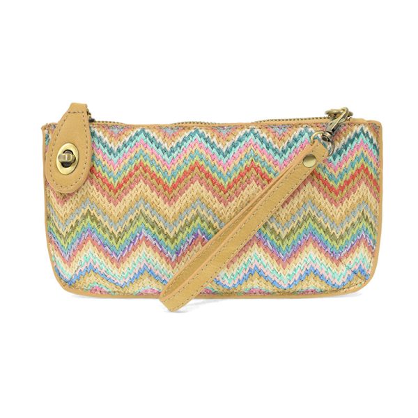 Joy Susan Straw Mini Crossbody Wristlet - Pastel
