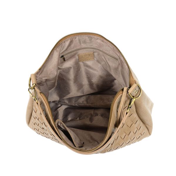 Joy Susan Kali Woven Slouchy Hobo - Buff