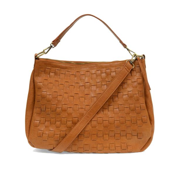 Joy Susan Kali Woven Slouchy Hobo - Cognac