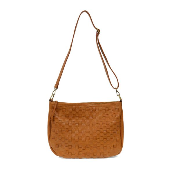 Joy Susan Kali Woven Slouchy Hobo - Cognac