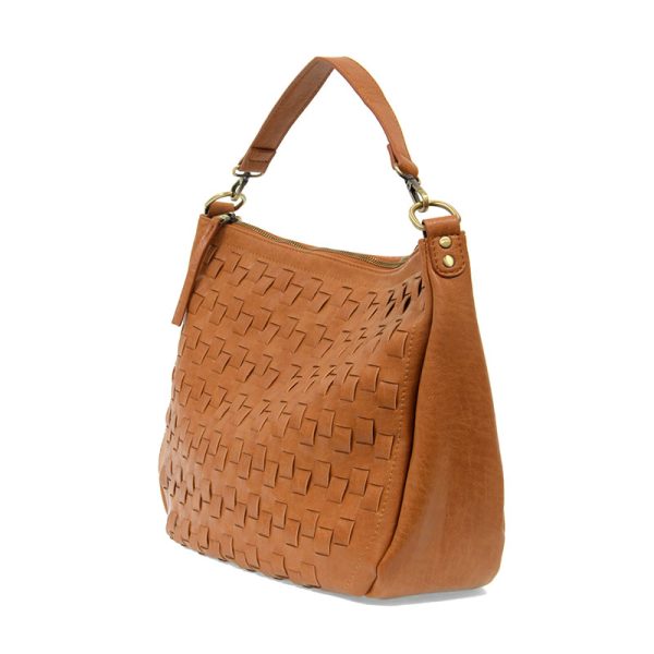 Joy Susan Kali Woven Slouchy Hobo - Cognac