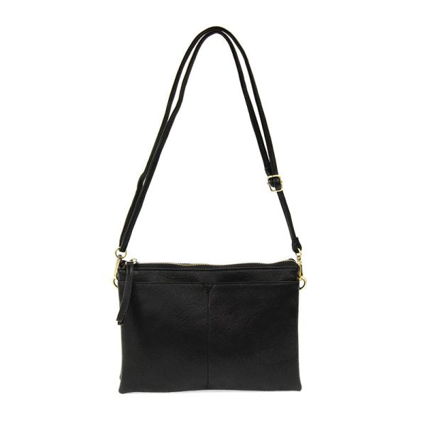 Joy Susan Gia Medium Multi Pocket Crossbody - Black
