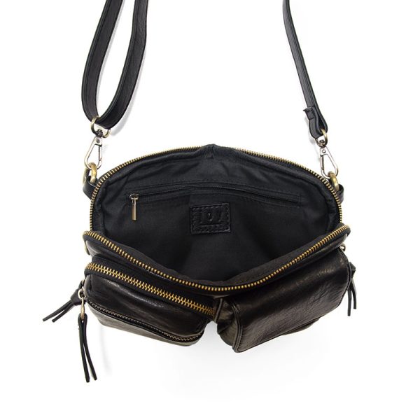 Joy Susan Kendra Cargo Pocket Sling Crossbody - Black