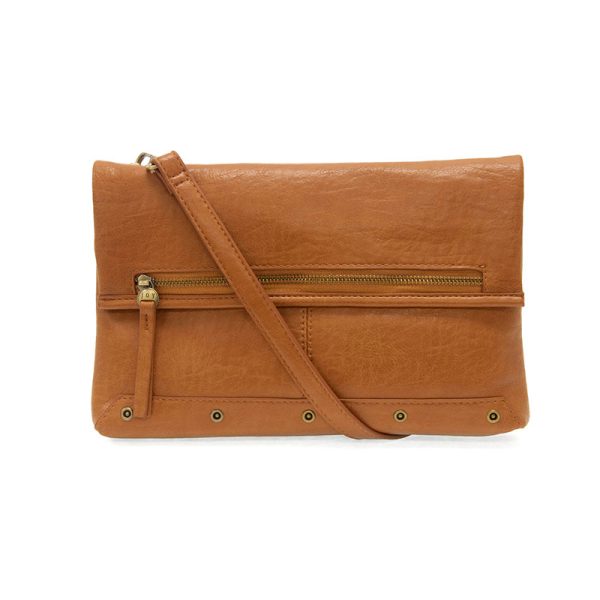 Joy Susan Cassie Foldover Convertible Crossbody Bag - Cognac
