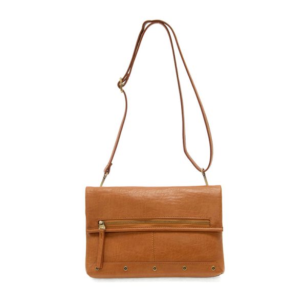 Joy Susan Cassie Foldover Convertible Crossbody Bag - Cognac