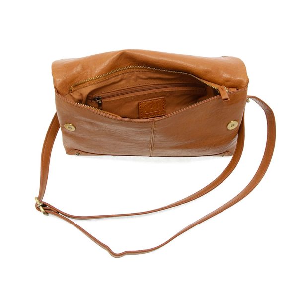 Joy Susan Cassie Foldover Convertible Crossbody Bag - Cognac