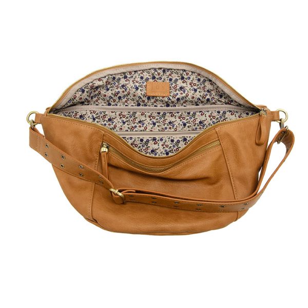 Joy Susan Mel Large Sling Crossbody Bag - Mid Tan