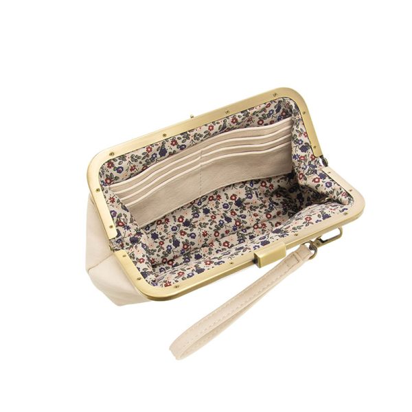 Joy Susan Vivie Kisslock Convertible Crossbody Wristlet - Eggshell