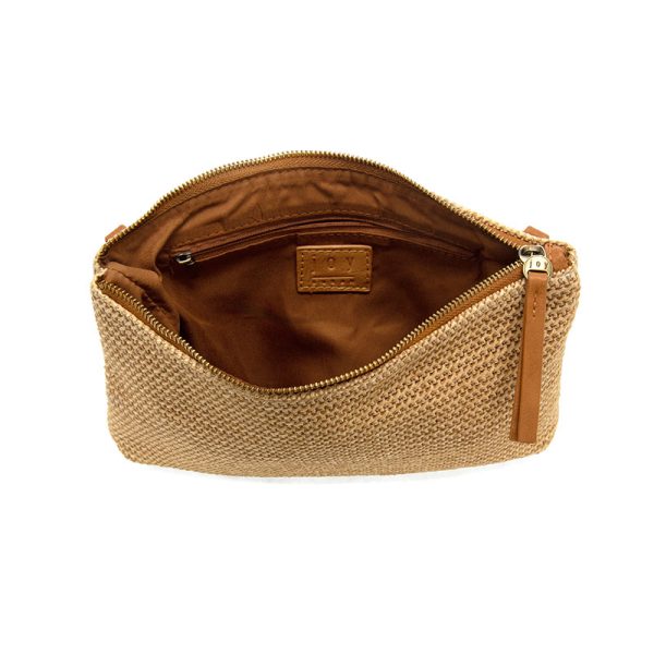 Joy Susan Straw Quinn Convertible Crossbody Clutch - Natural