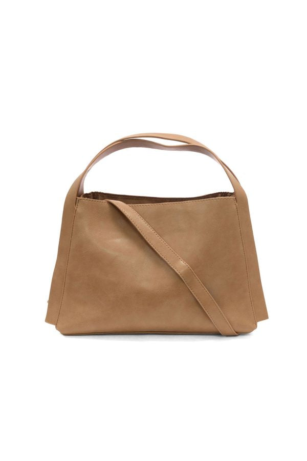 Joy Susan Grace Satchel Crossbody - Warm Tan