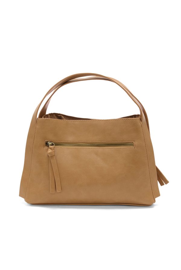 Joy Susan Grace Satchel Crossbody - Warm Tan